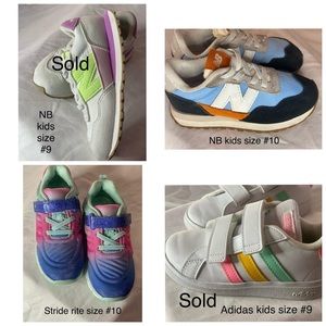 COPY - Toddler New Balance 327, stride rite, and Adidas sneakers